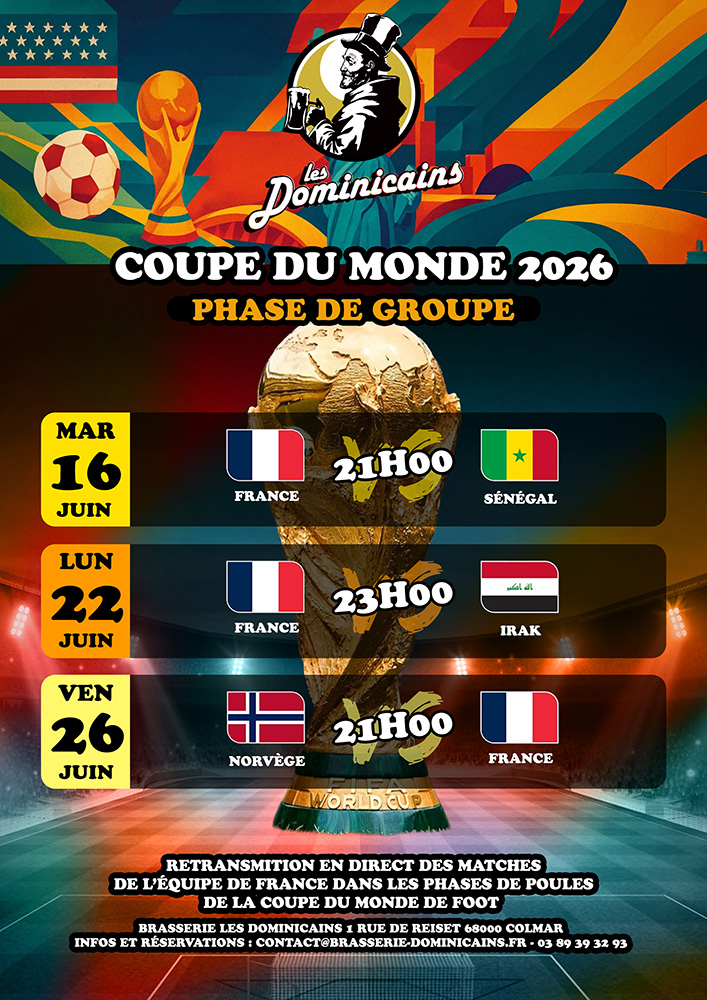 Diffusion des matches de la Coupe du Monde de Foot