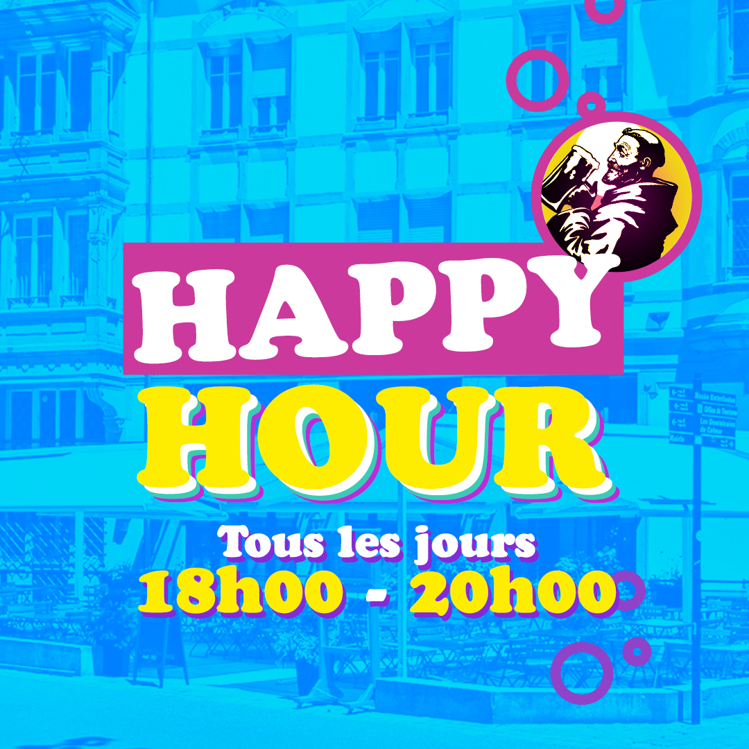 Happy Hour à la Brasserie Les Dominicains, horaires d'été : 18h00 - 20h00