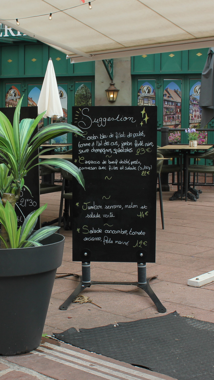 Carte des suggestions estivales à la brasserie des Dominicains